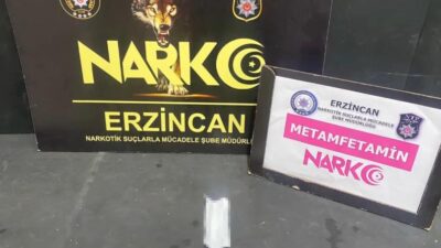Erzincan İl Emniyet Müdürlüğü Narkotik Suçlarla Mücadele Şube Müdürlüğü ekipleri,