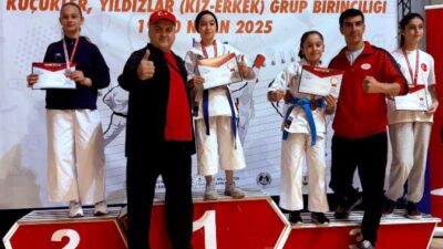 Halime Zümra Albayrak, Muş’ta düzenlenen Küçükler Kata Grup Müsabakalarında birinci