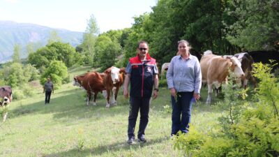 Erzincan’ın Üzümlü ilçesine bağlı Ocakbaşı Köyü Muhtarı Asuman Akpolat, tarım