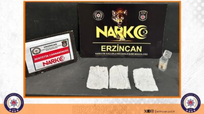 Erzincan İl Emniyet Müdürlüğü, uyuşturucu ile mücadelede kararlılığını sürdürüyor. Narkotik