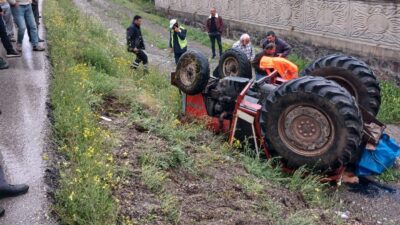 Erzincan’ın Yanlızbağ Mahallesi’nde sabah saatlerinde meydana gelen traktör kazasında bir