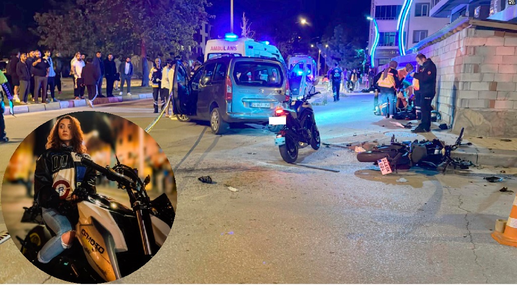 Erzincan’da hafif ticari araç ile motosikletin çarpışması sonucu iki genç