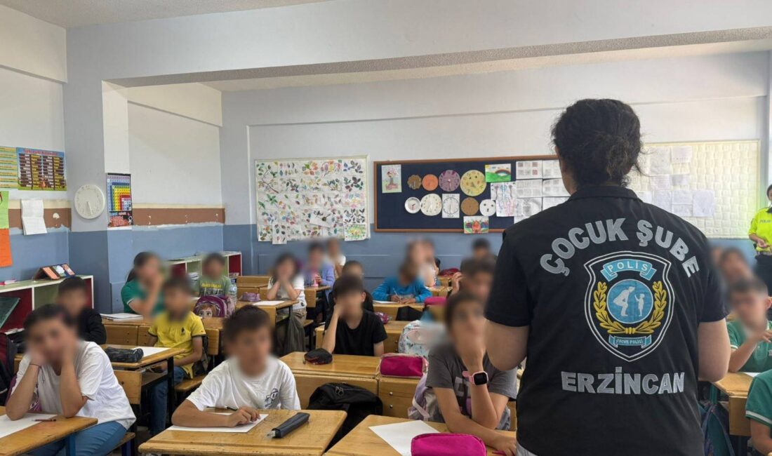 Erzincan İl Emniyet Müdürlüğü’ne bağlı Çocuk Şube Müdürlüğü koordinesinde yürütülen