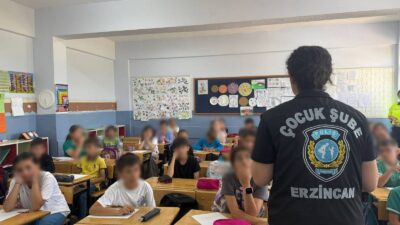 Erzincan İl Emniyet Müdürlüğü’ne bağlı Çocuk Şube Müdürlüğü koordinesinde yürütülen