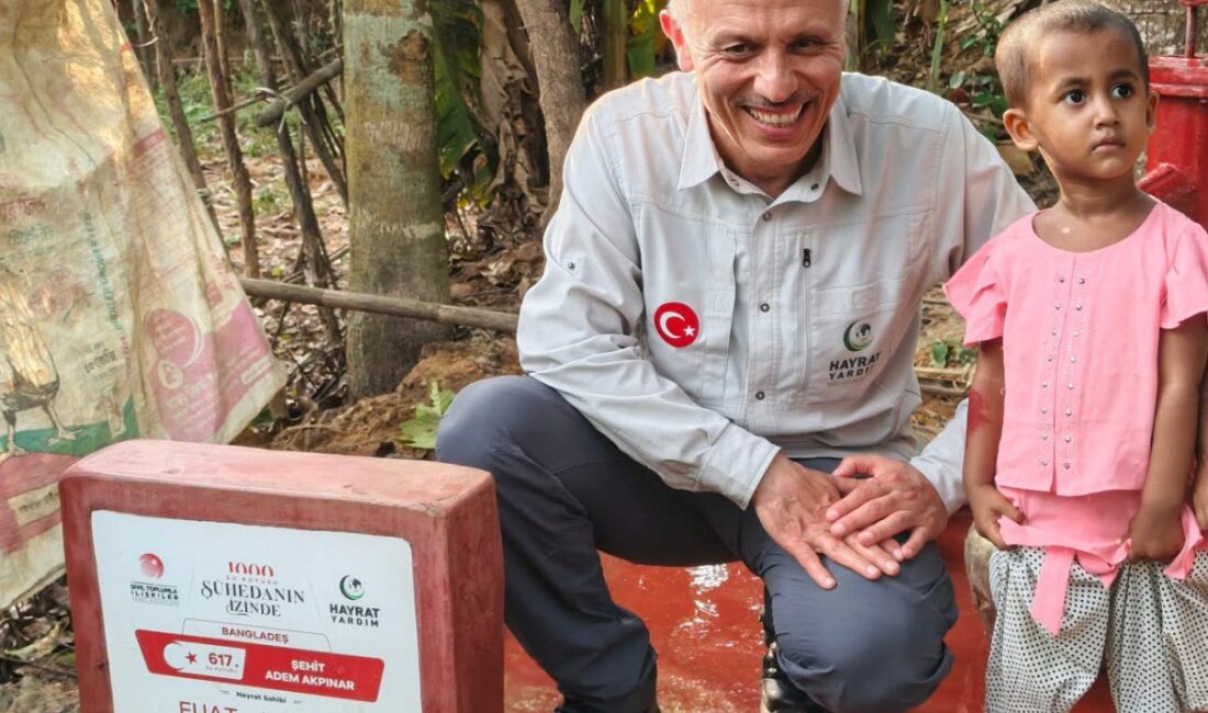 Hayrat Vakfı Erzincan İl Başkanı Murat Aras, Bangladeş’te sürdürülen insani