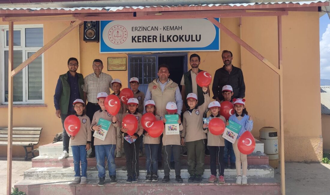 Erzincan’ın Kemah ilçesine bağlı Kerer Köyü İlkokulu’nda gerçekleştirilen özel bir
