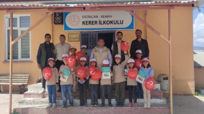 Erzincan’ın Kemah ilçesine bağlı Kerer Köyü İlkokulu’nda gerçekleştirilen özel bir