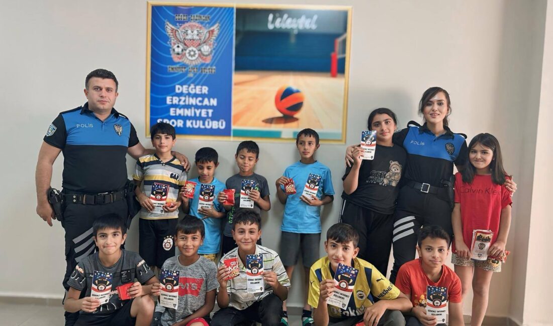 Erzincan İl Emniyet Müdürlüğü Toplum Destekli Polislik Şube Müdürlüğü, gençlerin