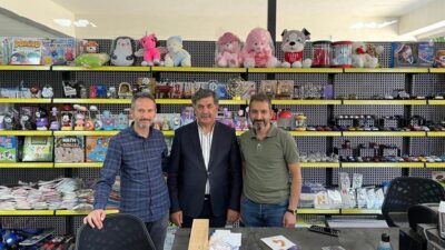 Erzincan Belediye Başkanı Bekir Aksun, kent merkezinde esnaf ziyaretlerinde bulundu.