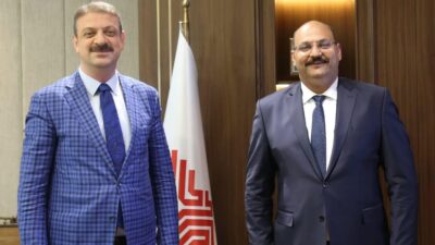 Kemaliye Belediye Başkanı Erdem Atmaca, Vakıflar Genel Müdürü Sinan Aksu’yu