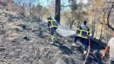 Hatay’da çıkan orman yangınına karşı yürütülen mücadeleye destek amacıyla Erzincan