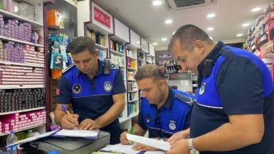 Erzincan’da halk sağlığını koruma çalışmaları kapsamında kozmetik ürün satış noktaları