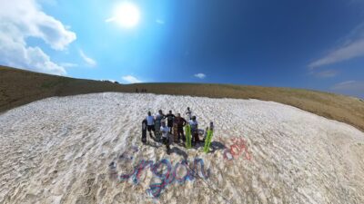 Erzincan’daki Ergan Dağı, Ağustos sıcağında sıra dışı bir etkinliğe ev