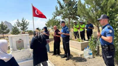 Tercan İlçe Emniyet Müdürlüğü, şehit polis memuru Erdem Kılıç’ı unutmadı.