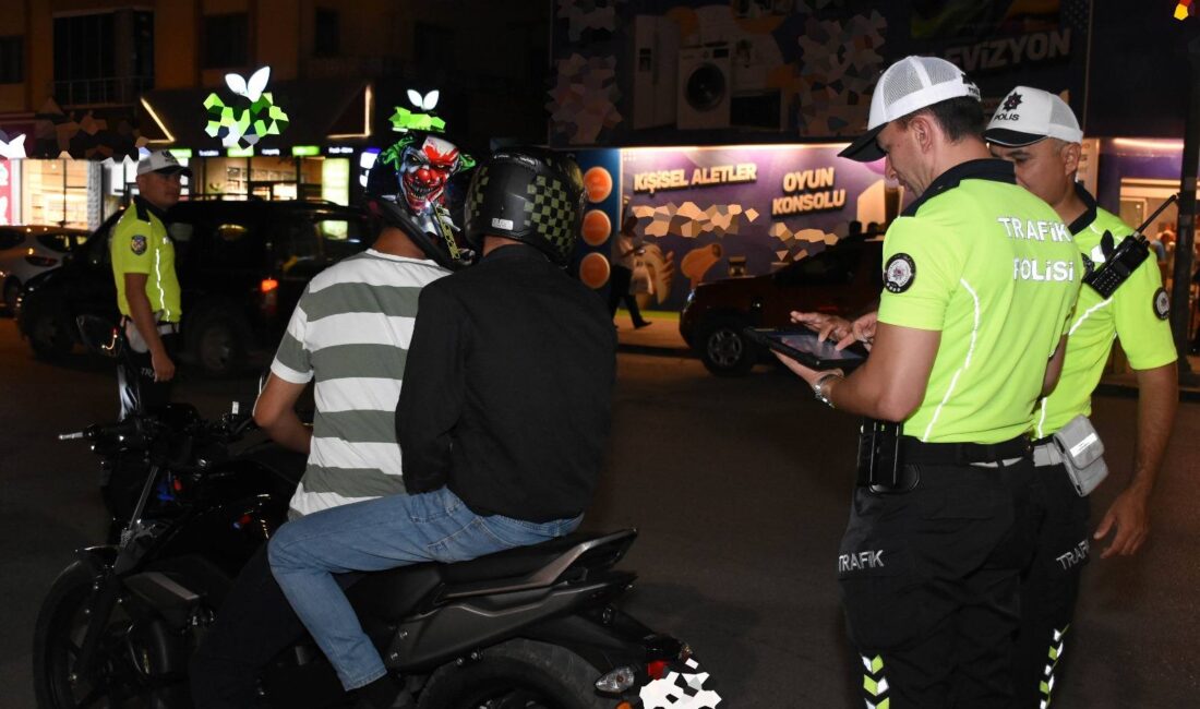 Erzincan İl Emniyet Müdürlüğü ekipleri, artan motosiklet ve motorlu bisiklet