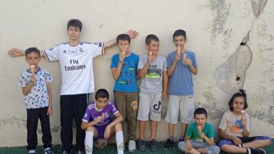 Erzincan’ın İliç ilçesinde Yaz Kur’an Kursu öğrencileri, sıcak yaz günlerinde