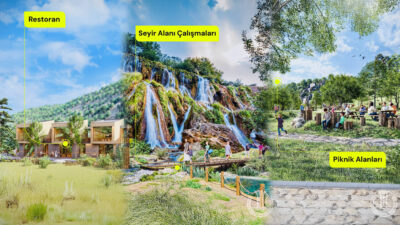 Girlevik Şelalesi, restoran, satış noktaları ve sosyal alanların yenilenmesiyle daha