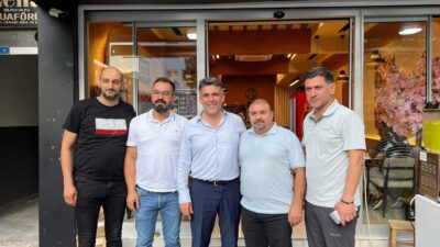 AK Parti Erzincan İl Başkanı Alpay Kabadayı, kent merkezinde esnafları