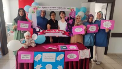 Erzincan’da Dünya Emzirme Haftası etkinlikleri kapsamında anne sütü ve emzirmenin