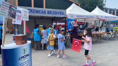 Erzincan’da yaz Kur’an kurslarında eğitim alan öğrenciler, anlamlı bir dayanışma