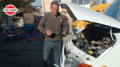 Oto tamircisi Mehmet Keskin, araç sahiplerine çağrıda bulunarak araçların kış