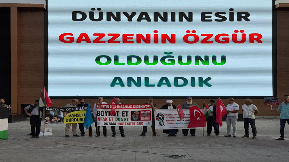 Gazze’de iki yıldır süren abluka ve soykırıma dikkat çekmek için