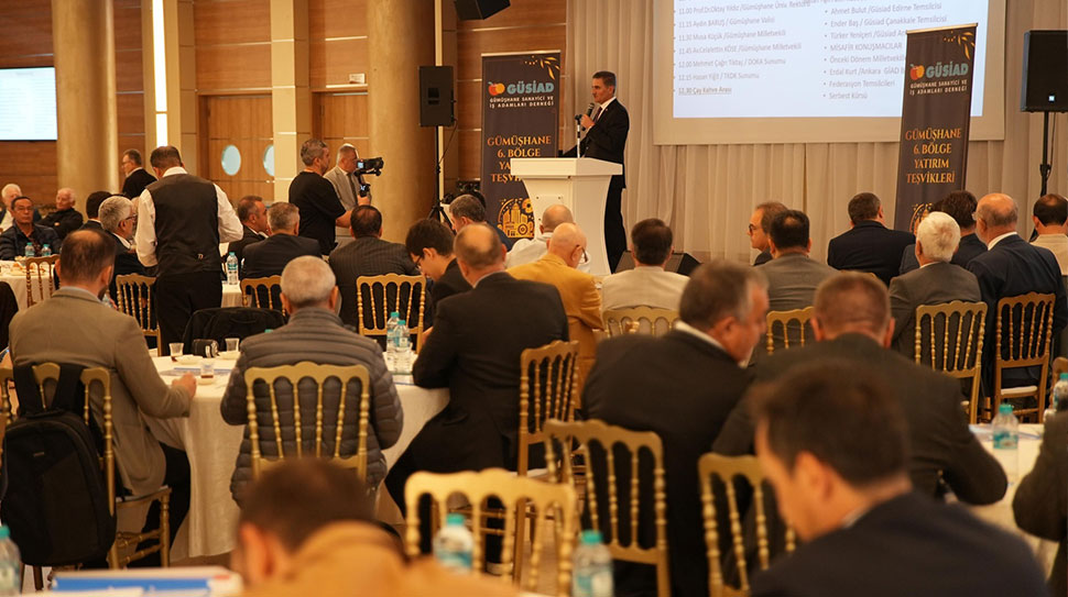 HABER MERKEZİGÜSİAD tarafından İstanbul’da düzenlenen toplantıda konuşan Gümüşhane Valisi Aydın