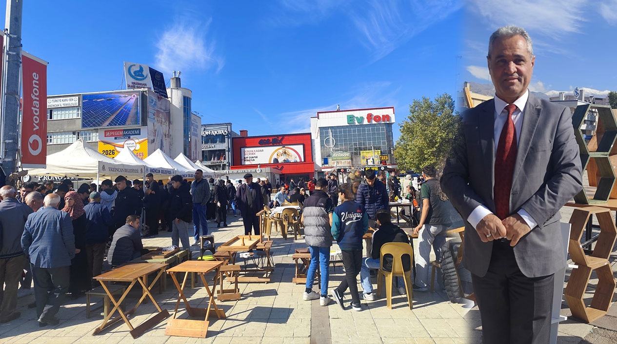 Erzincan Dört Yol Meydanı’nda düzenlenen geleneksel kermeste, öğrencilerin el emeği