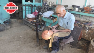 Erzincan’ın köklü el sanatlarından bakırcılık, teknolojiye ve zamana direnen ustasıyla