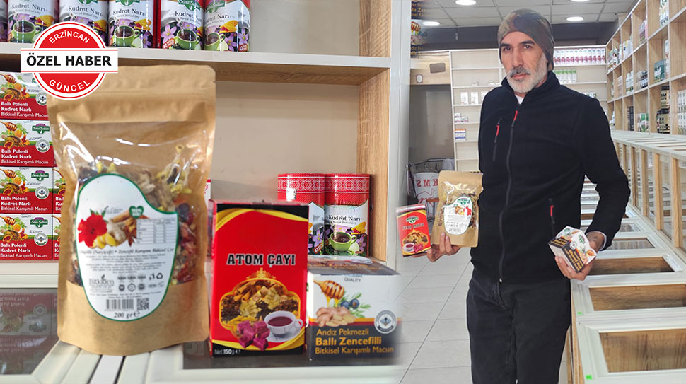 Erzincan’da 25 yıldır aktar olarak hizmet veren Hakan Aksu, sonbaharla