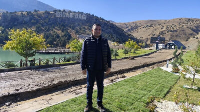 Erzincan Vali Yardımcısı Mehmet Emre Canpolat, Ergan Dağı Kayak Merkezi’nde