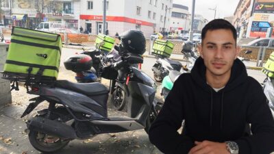 Erzincan’da motokurye olarak çalışan 21 yaşındaki Doğukan Şengül, trafikte yaşadıkları