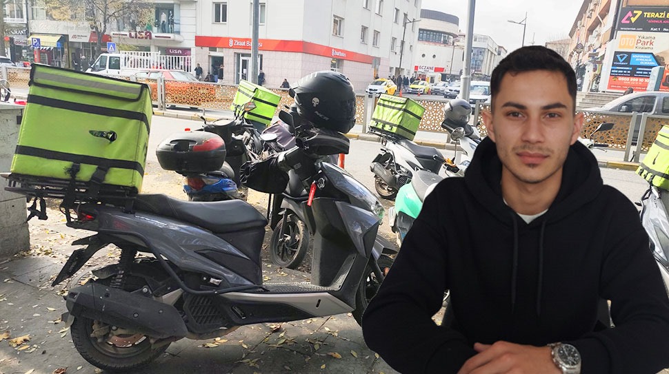 Erzincan’da motokurye olarak çalışan 21 yaşındaki Doğukan Şengül, trafikte yaşadıkları