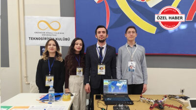 Erzincan Binali Yıldırım Üniversitesi öğrencileri, deprem sonrası enkaz tespiti ve