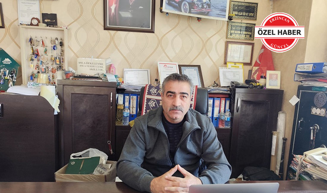 Erzincan’da iş yeri kiralarının gerçek piyasa değerinin üzerine çıkması hem