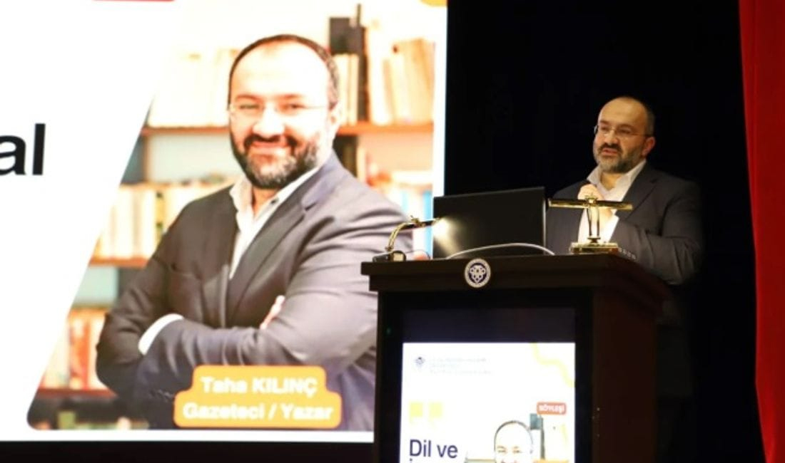 EBYÜ Akademi ve Değerler Kulübü’nün düzenlediği programda gazeteci-yazar Taha Kılınç,