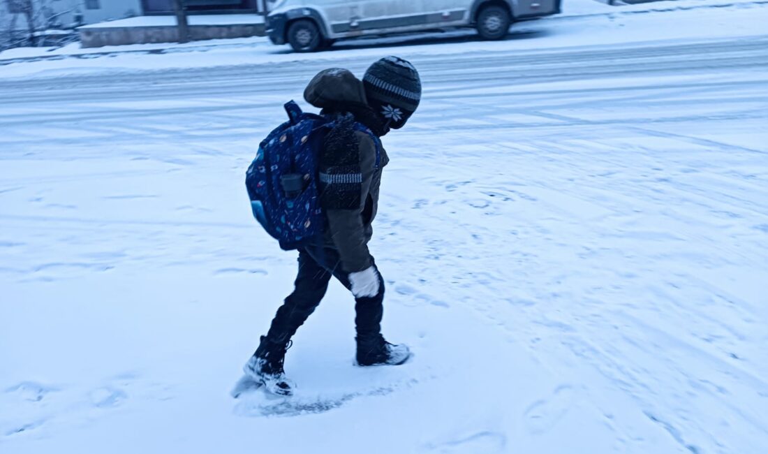 Erzincan’da etkili olan yoğun kar yağışı ve beklenen don ile