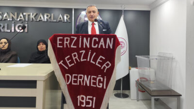Erzincan Terziler ve Konfeksiyoncular Odası’nın Olağan Genel Kurulu’nda mevcut Başkan