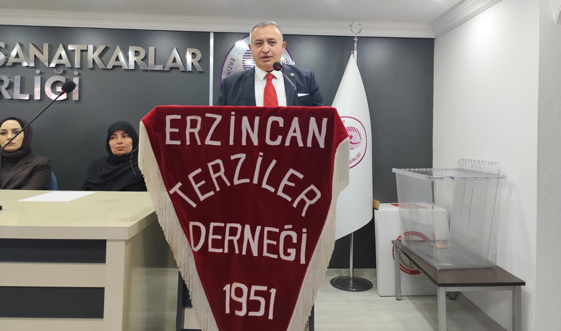 Erzincan Terziler ve Konfeksiyoncular Odası’nın Olağan Genel Kurulu’nda mevcut Başkan