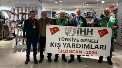 Erzincan İHH tarafından düzenlenen giyim desteği kapsamında 150 ihtiyaç sahibi