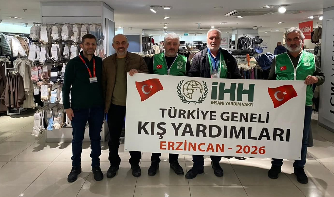 Erzincan İHH tarafından düzenlenen giyim desteği kapsamında 150 ihtiyaç sahibi