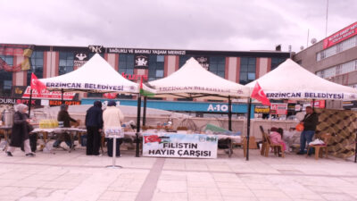 İHH Erzincan Şubesi tarafından Dörtyol’da düzenlenen kermesin tüm geliri Gazze’ye