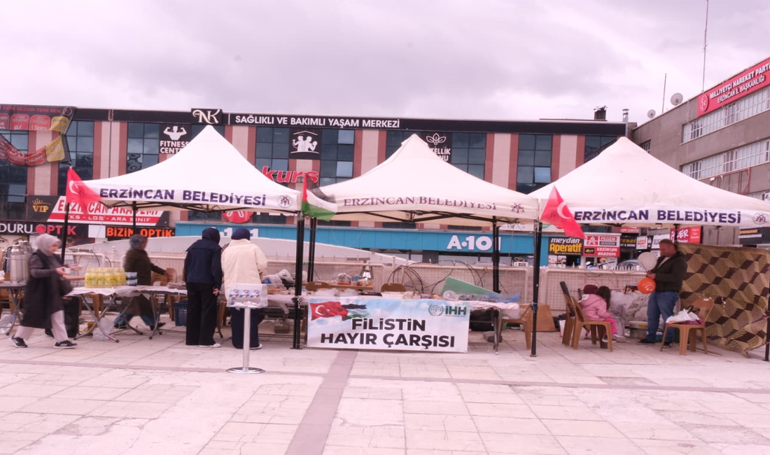 İHH Erzincan Şubesi tarafından Dörtyol’da düzenlenen kermesin tüm geliri Gazze’ye