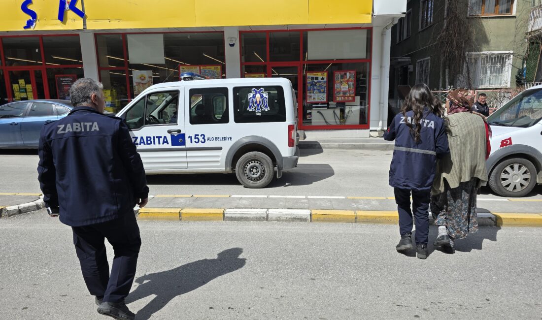 Erzincan Belediyesi Zabıta ekipleri tarafından şehir merkezinde gerçekleştirilen denetimlerde dilencilik