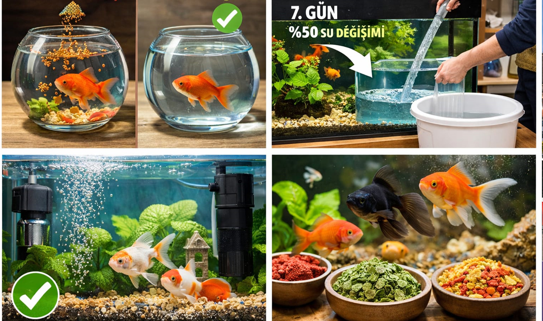 Erzincan’da petshop işletmeciliği yapan Eryurt Özyurt, fanus ve akvaryum balıkları