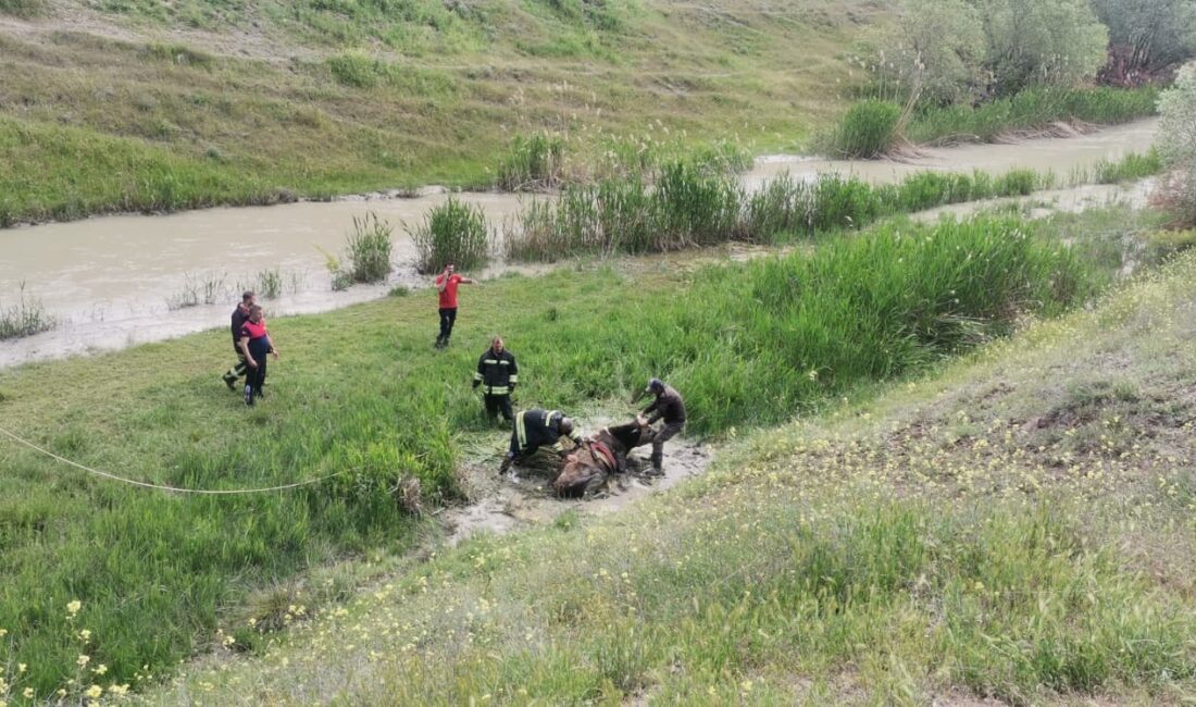 Haber: Muhammed Enes Sevilir&nbsp; Erzincan’ın Beşsaray Köyü’nde Karasu Nehri’nde mahsur