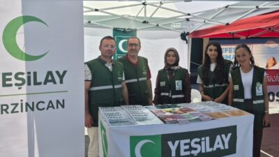 Erzincan’da 3-9 Eylül Halk Sağlığı Haftası kapsamında Yeşilay Cemiyeti Erzincan