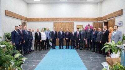 Erzincan Valisi Doç. Dr. Hamza Aydoğdu, il kurum müdürleriyle birlikte
