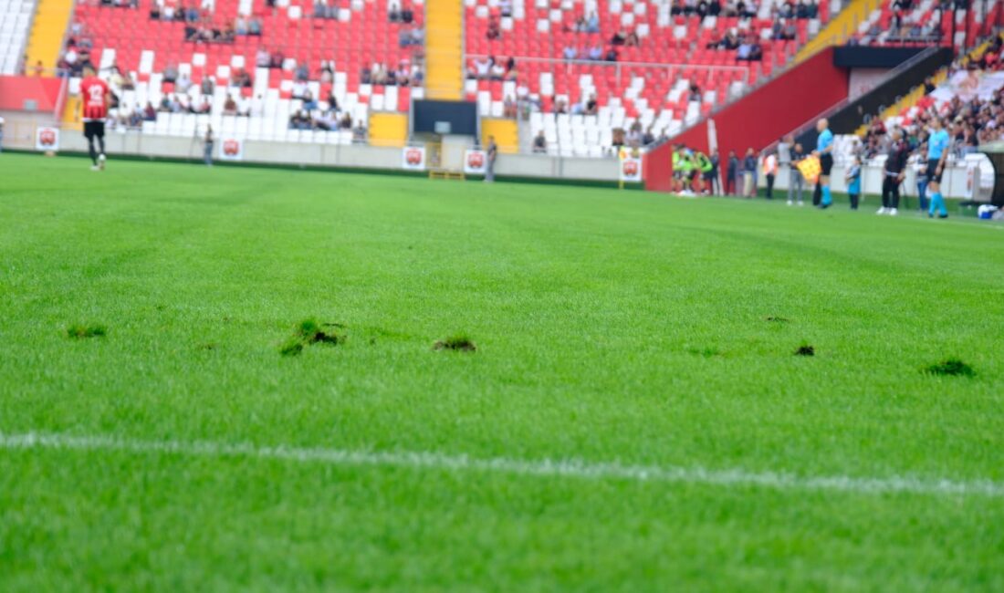 Erzincanspor’un son iki iç saha karşılaşmasında futbolcuların sık sık kayarak